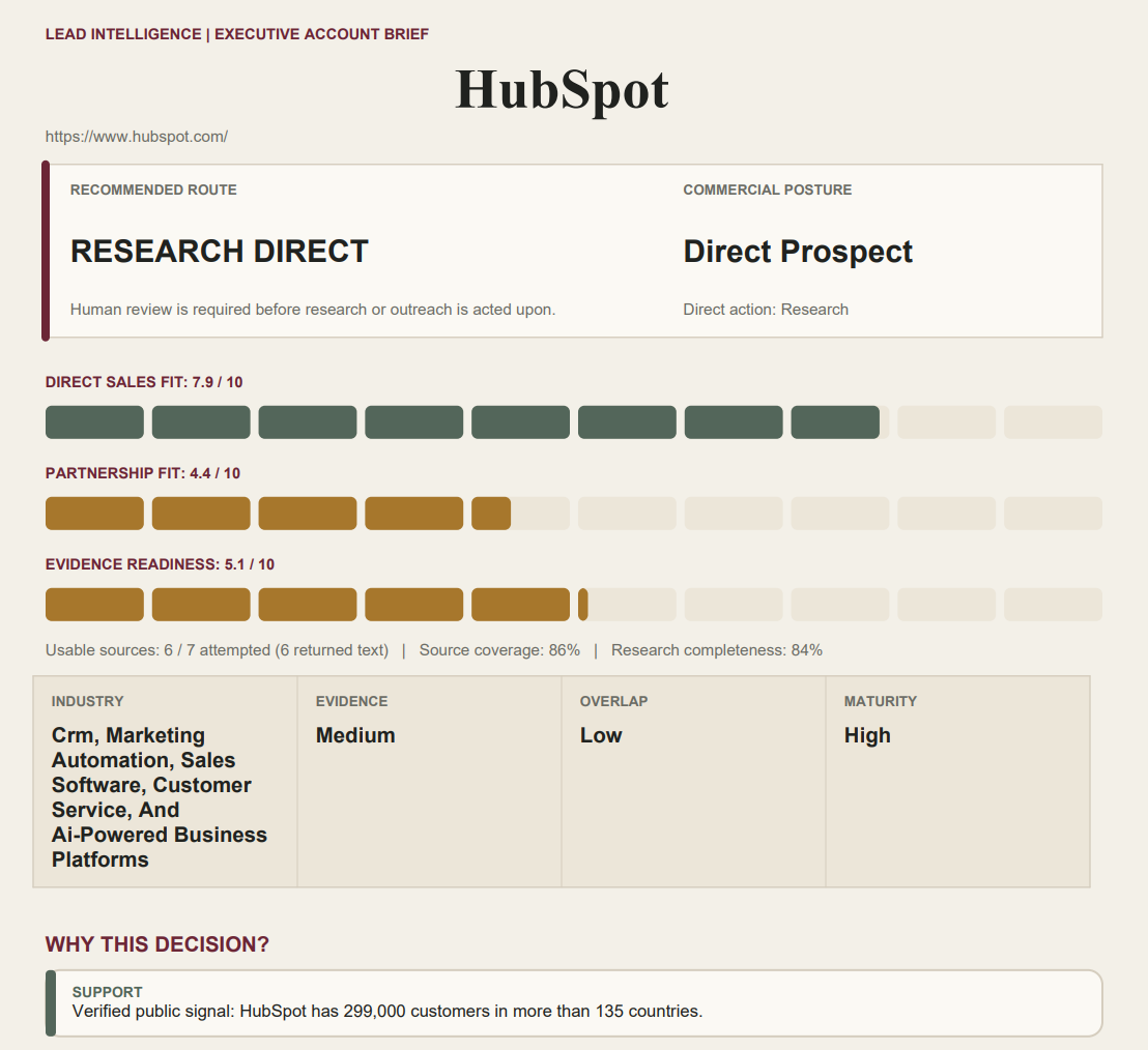 Evidence Route exported report